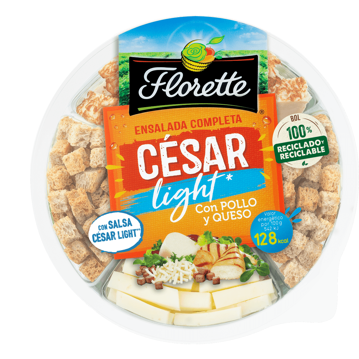 Florette – Producto – César Light – Tapa Florette - Producto - César Light - Tapa