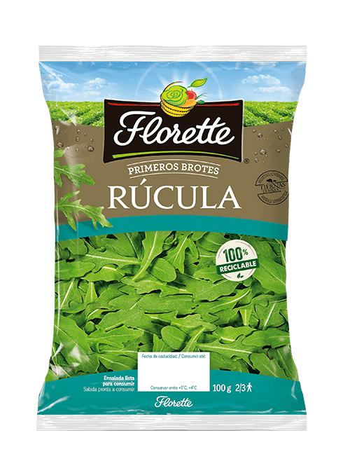 Bolsa de primeros brotes de rucula