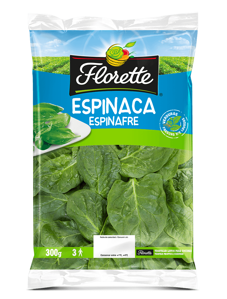 Florette – Producto – Espinaca – Detalle Bolsa de espinaca