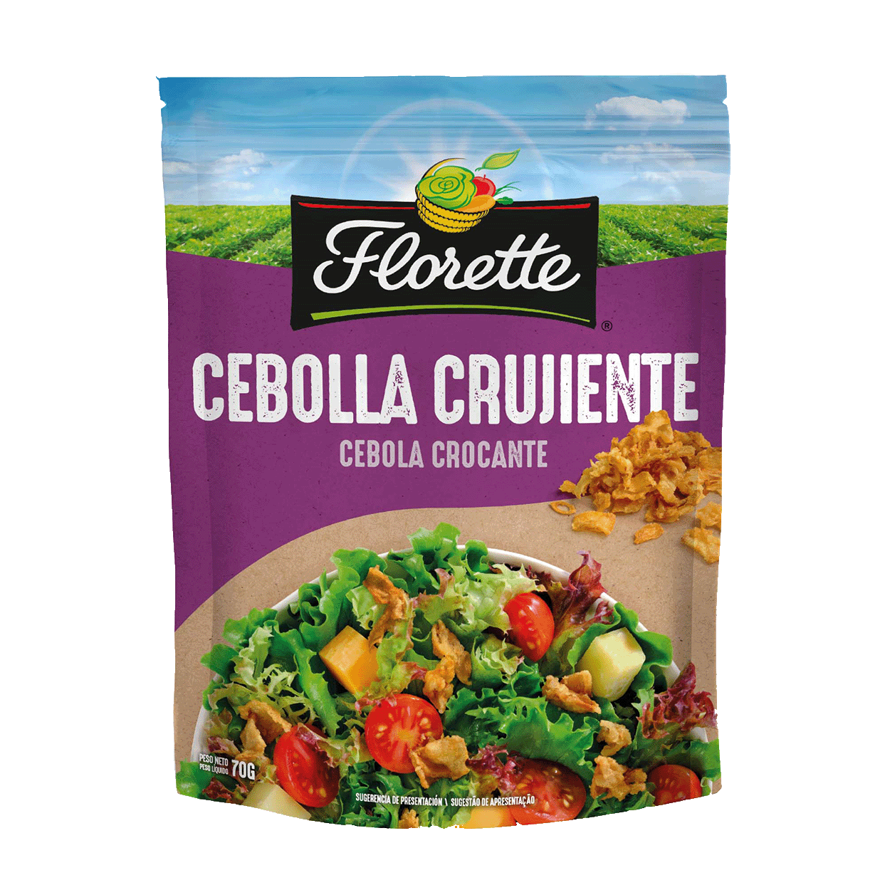 Cebolla frita crujiente para ensaladas bolsa 70 g · FLORETTE · Supermercado  El Corte Inglés El Corte Inglés