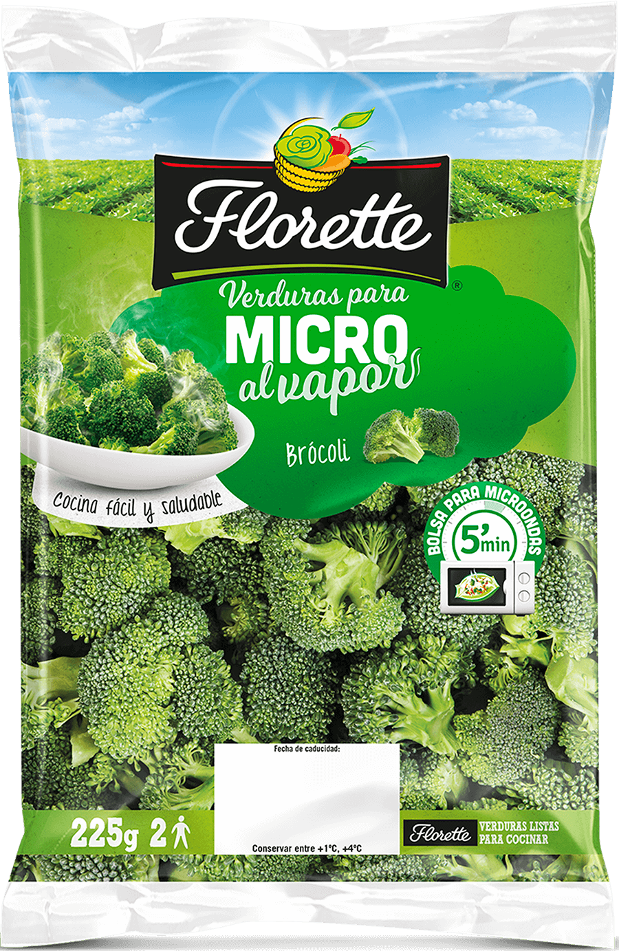 Bolsa de brócoli para el microondas