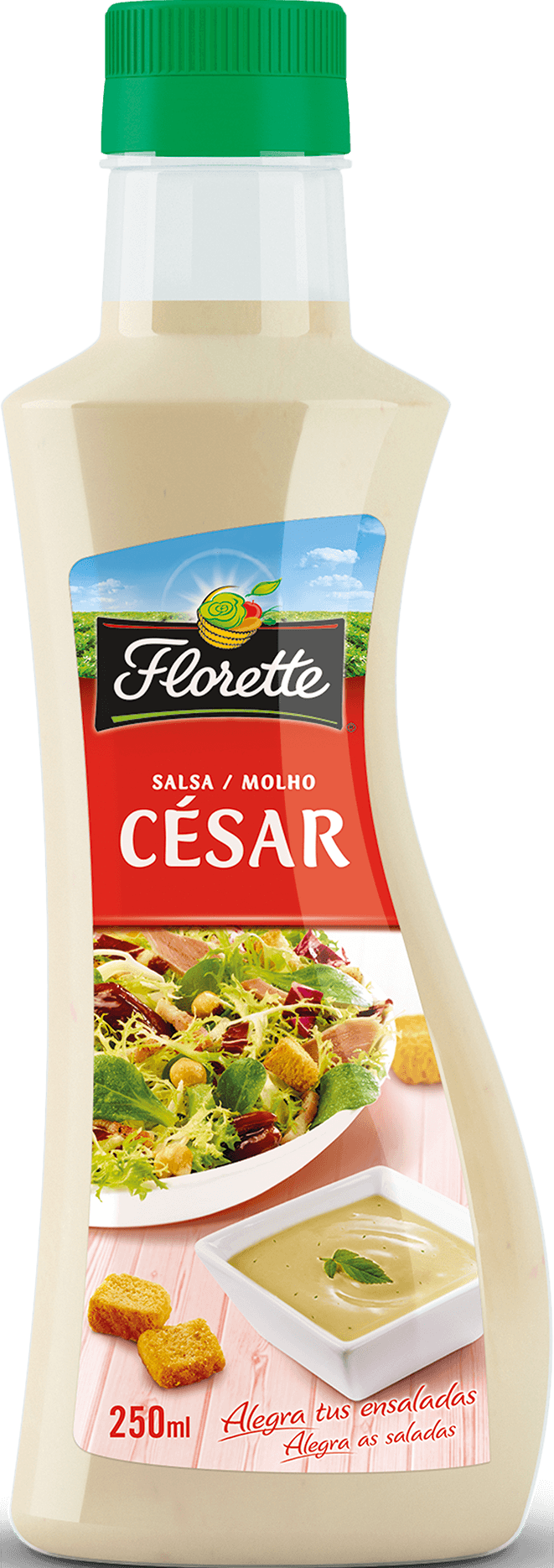 Botella con salsa césar