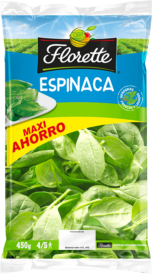 Bolsa de espinaca grande