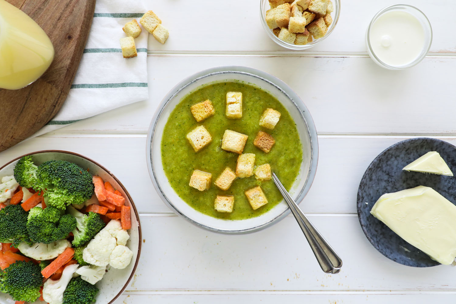 Cómo hacer una receta de Crema de verduras Micro