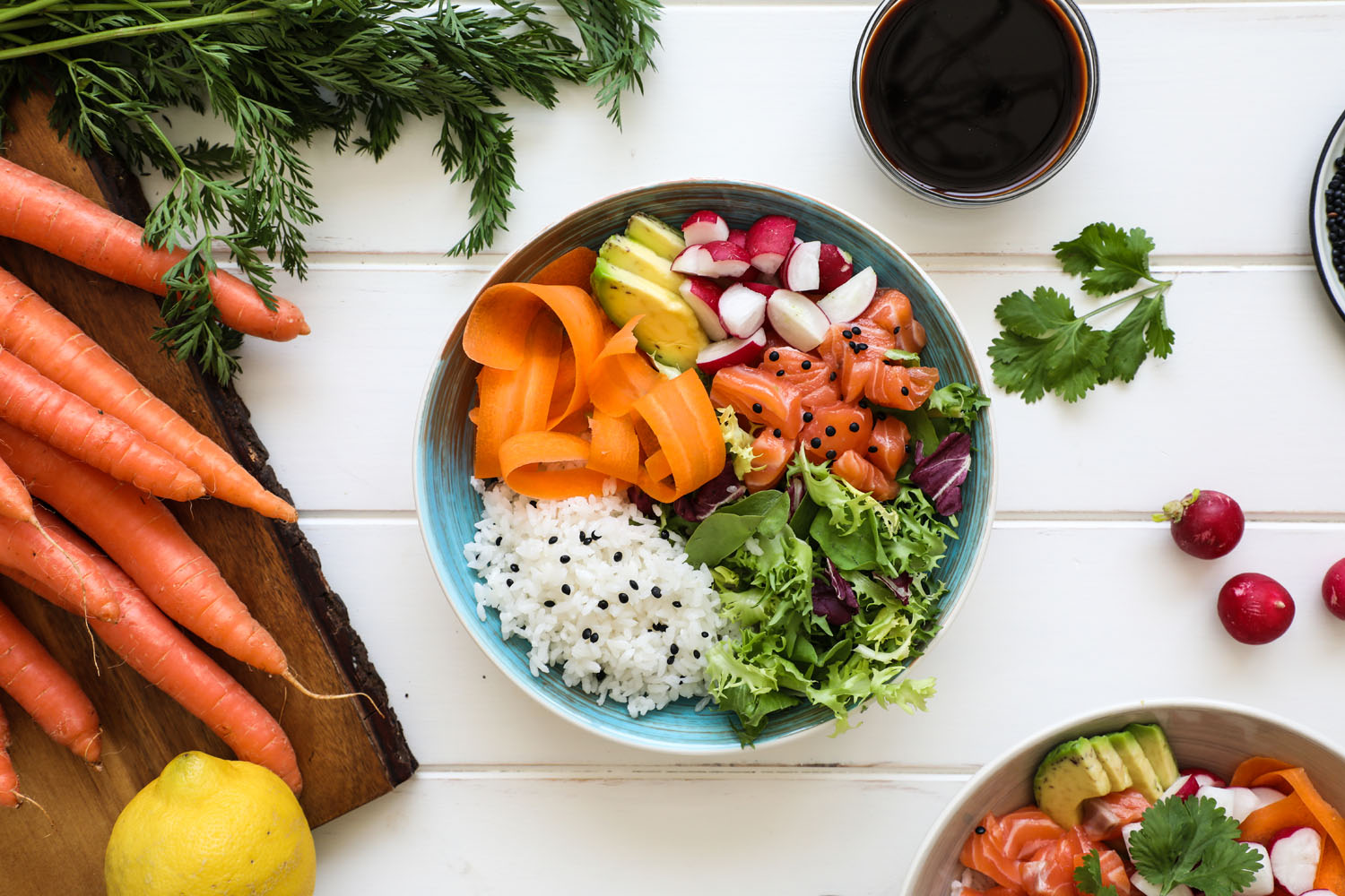 Ensalada hawaiana Poke bowl - Recetas Florette