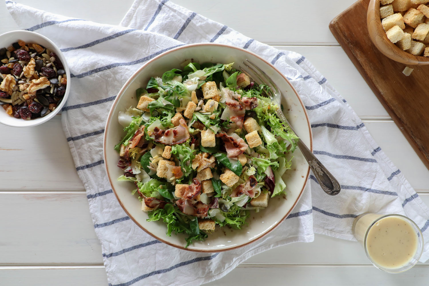 Cómo hacer una receta de Ensalada Rústica