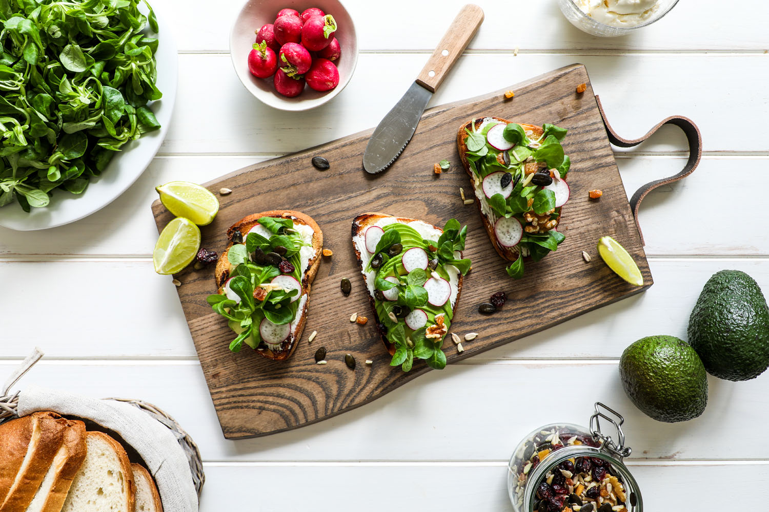 Cómo hacer una receta de Tosta de aguacate