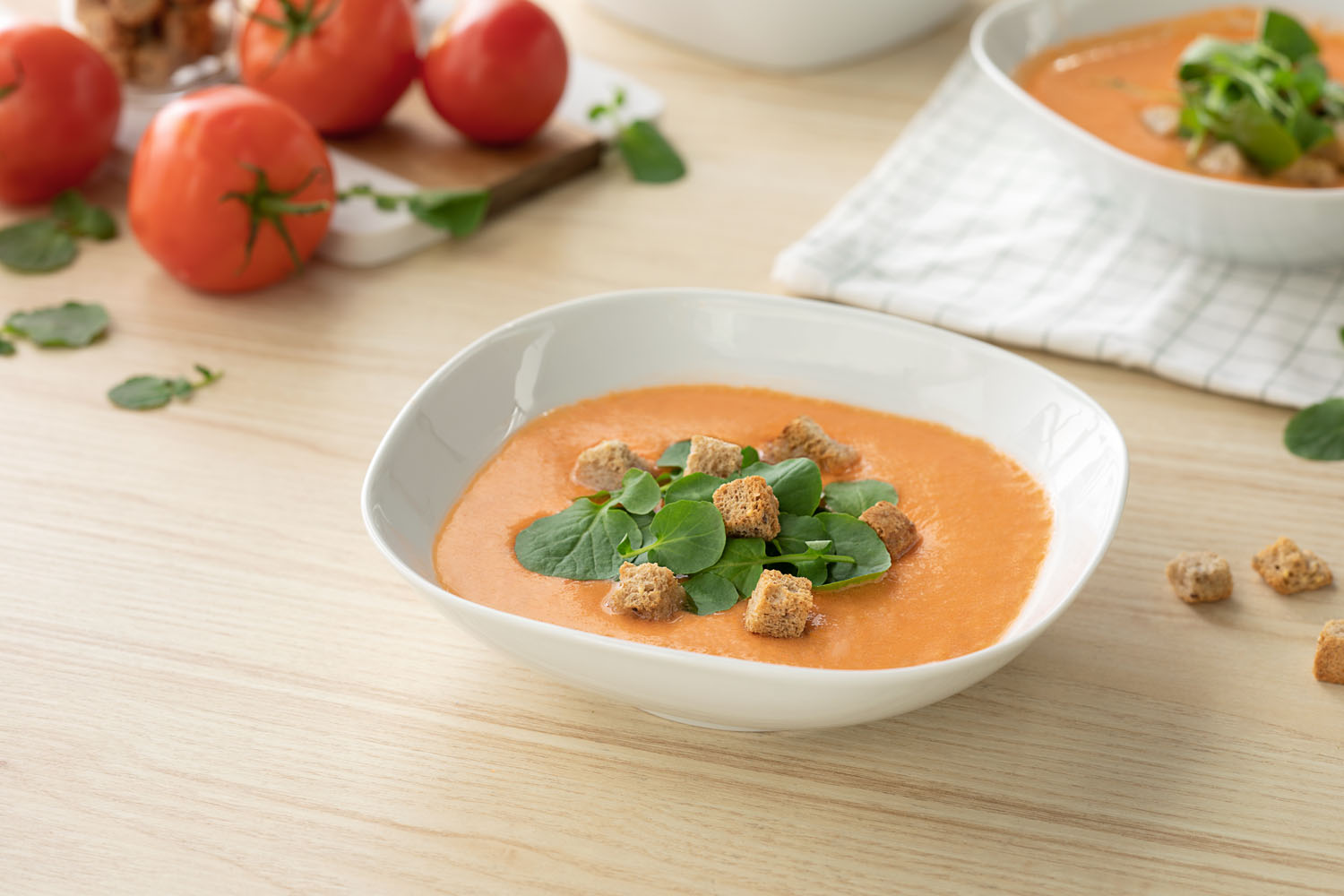 Cómo hacer una receta de Sopa de tomate