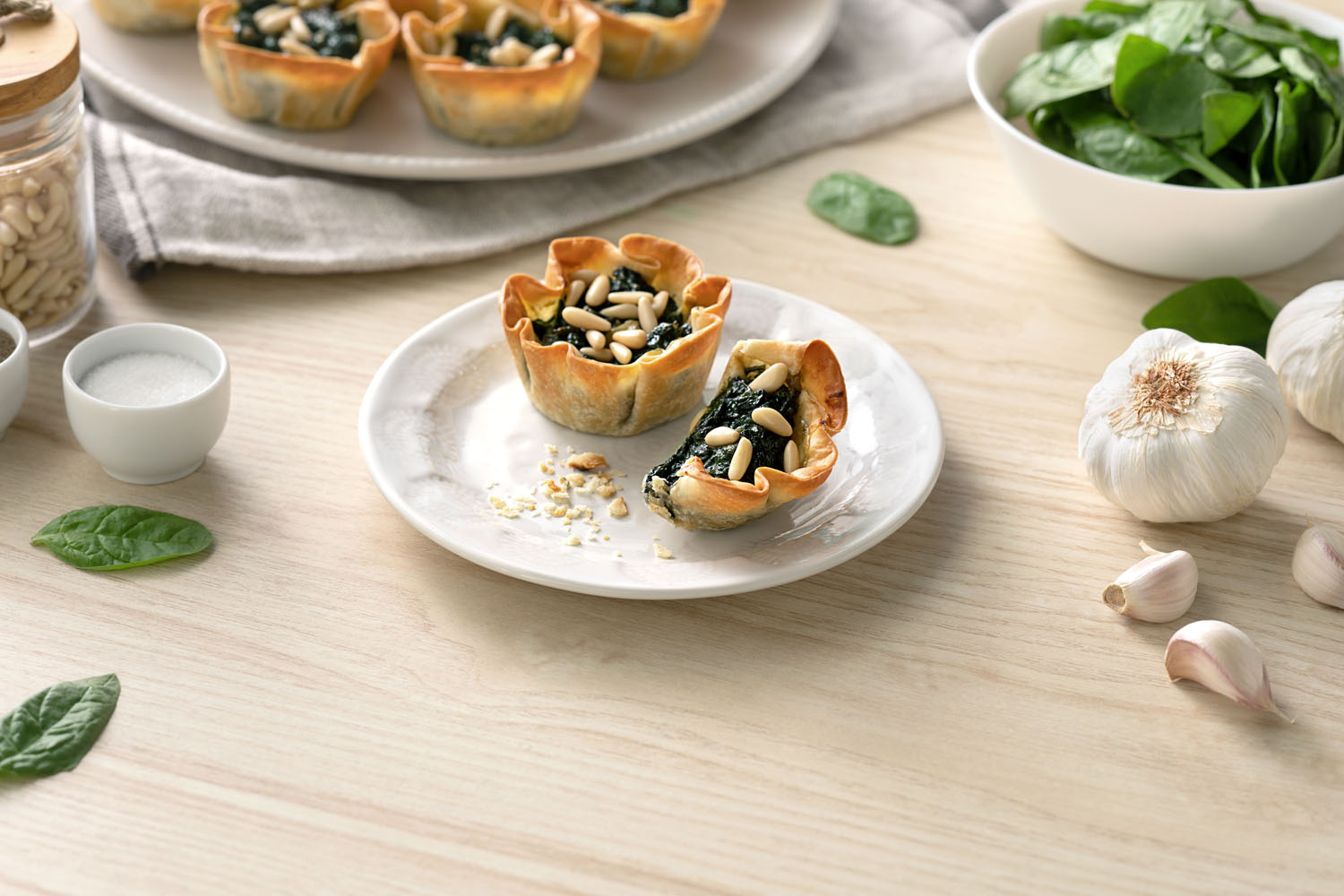 Cómo hacer una receta de Tartaleta de espinacas