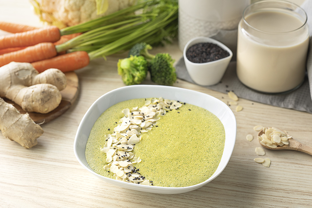 Cómo hacer una receta de Crema de verduras y jengibre