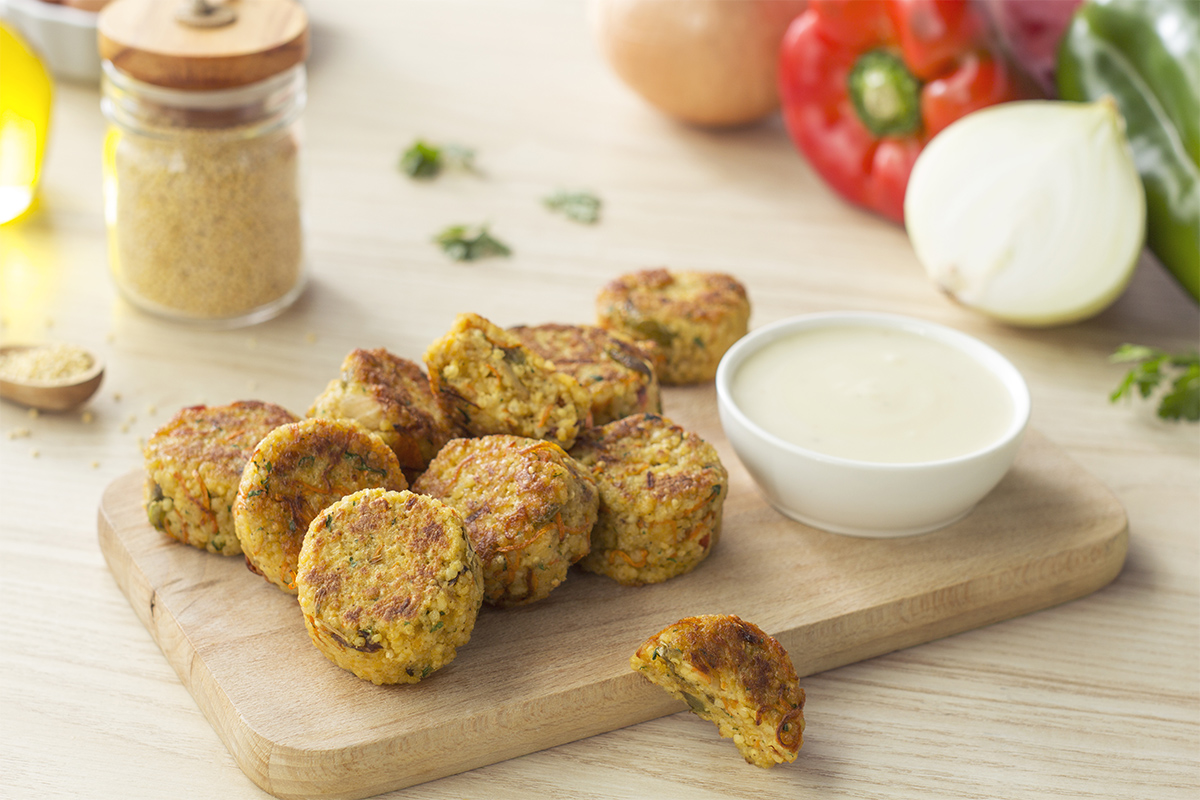 Cómo hacer una receta de Hamburguesa de mijo y verduras