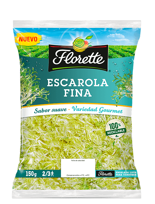 Bolsa de ensalada con escarola fina