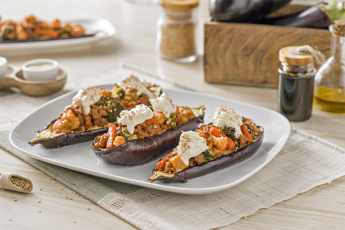 Cómo hacer una Berenjenas rellenas al horno